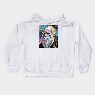 Charles Darwin Portrait | Charles Darwin Artwork 3 Kids Hoodie